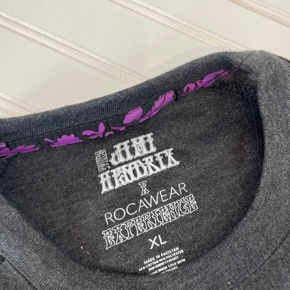 Vintage Jimi Hendrix Experience Rocawear Band Tee Crewneck Cotton Blend Size XL - Picture 4 of 8